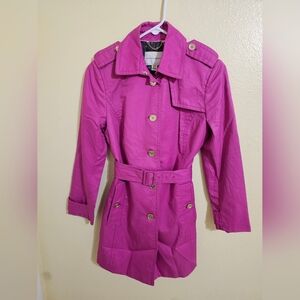Banana Republic Fuchsia Trench Coat